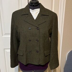 Ralph Lauren Olive Pea Coat